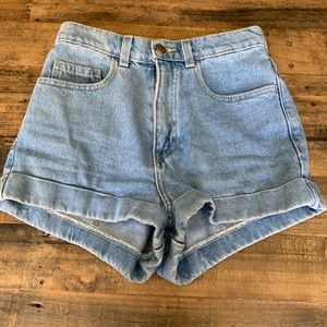 American apparel denim shorts